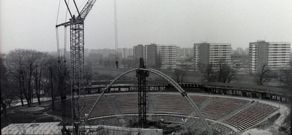 Budowa amfiteatru, fot. R. Łabus